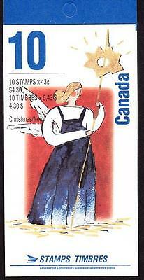 Canada 1993 Booklet #163b Poland Santa, with tab inscription
