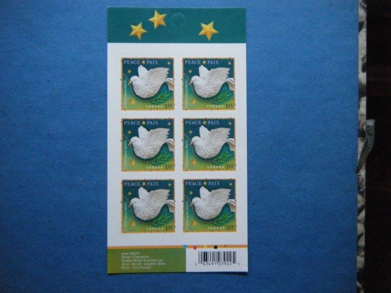 Canada#2242 BK#362 MNH Booklet Pane 'Christmas 2007' Lot#K5