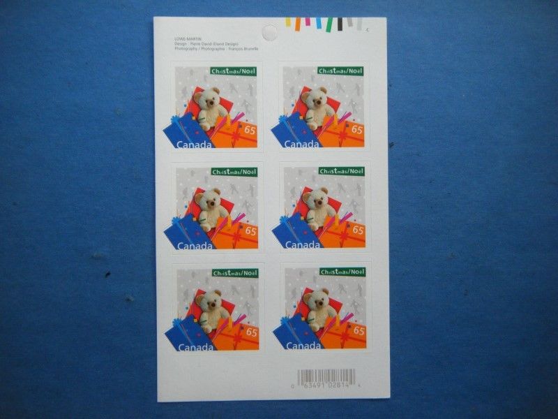 Canada#2005 BK#278 MNH Booklet Pane 'Christmas 2003' Lot#K11