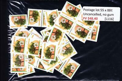 Canada postage lot 55 x 88¢, FV $48.40, no glue, uncancelled [L116]