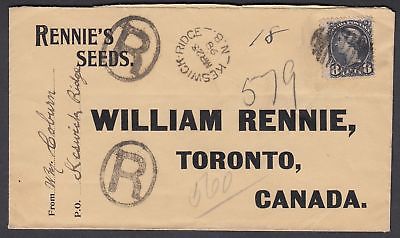 #44 on 'Keswick Ridge', N.B. Registered Cover