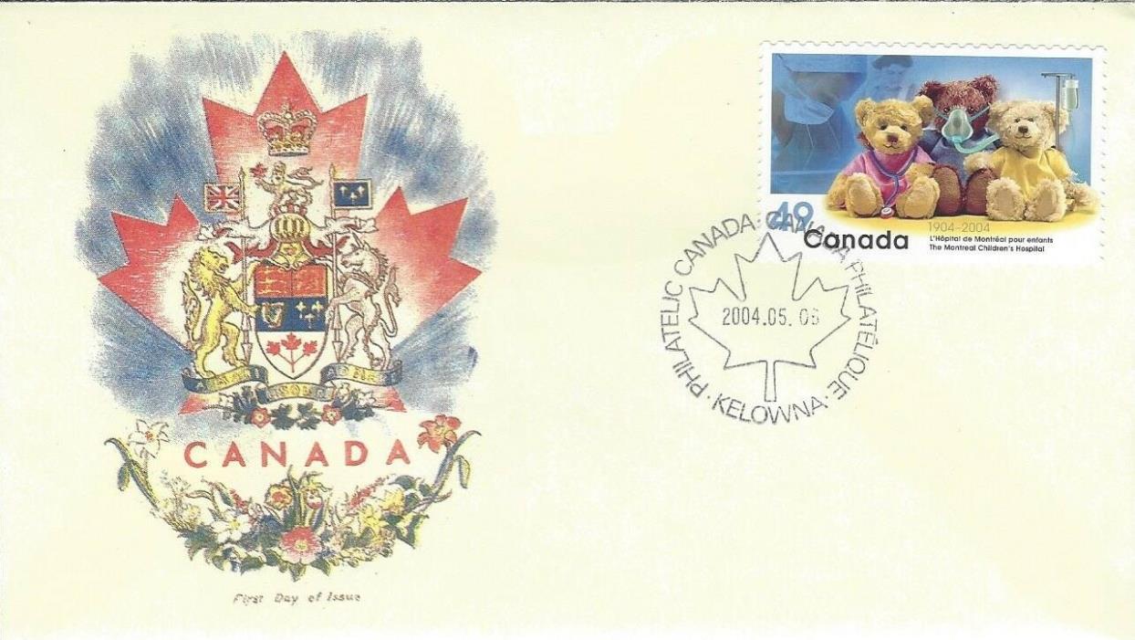 2004 #2035 Montreal Children's Hospital FDC with RGS cachet # 6 of 6