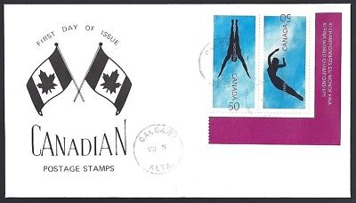 Canada  # 2114 - 2113   SPECIAL XI FINA WORLD CHAMPIONS CACHET  New 2005 Issue