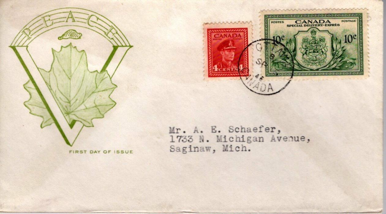 1946 #E11 Special Delivery FDC with Fulton cachet