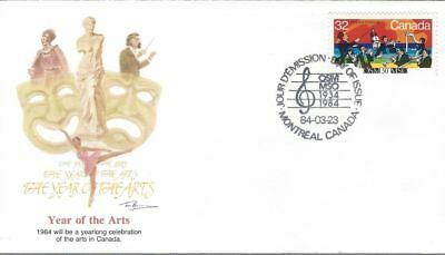 1984 #1010 Montreal Symphony FDC with Fleetwood cachet