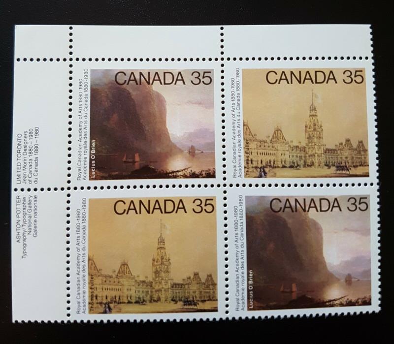 Canada 2004 - Royal Canadian Academy of the Arts - Top Left Corner Block - MNH