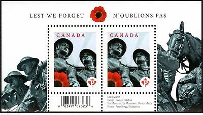 Canada 2009 - Lest We Forget - Souvenir Sheet - MNH