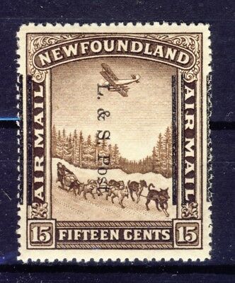 Newfoundland stamp #211-15c Brown Land & Sea Post OP Shifted MNH F CV.= $100.00+