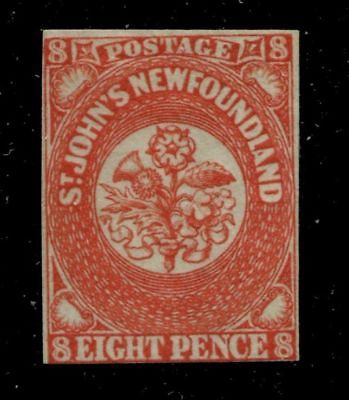 Newfoundland 8 SG 8 MNG F/VF 8 Pence Rose, Shamrock,Thistle [N3218] CV=$450.00