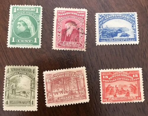 Newfoundland 1897 stamps selection