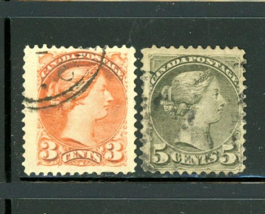 Canada Scott # 41, 42 - Used - CV=$5.80