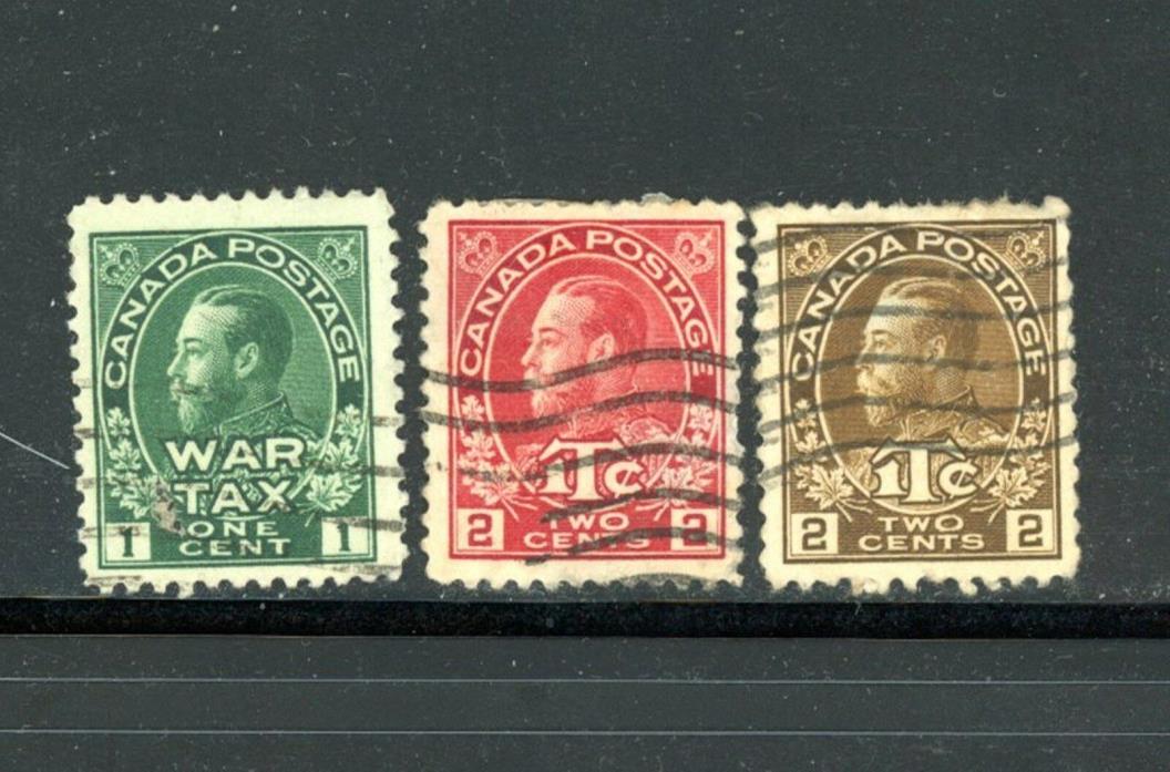 Canada Scott # MR1, MR3, MR7 - Used