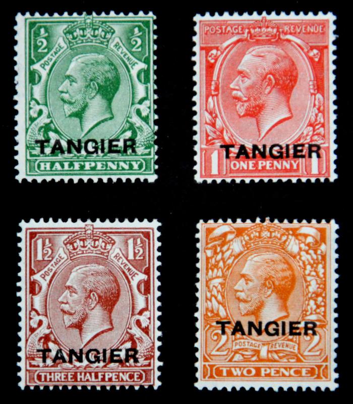 MOROCCO AGENCIES - TANGIER, Scott #501-504, Mint, Hinged