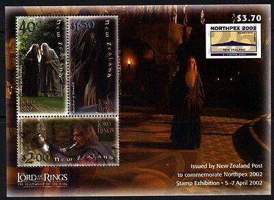 2002 New Zealand - Lord of the Rings Fellowship of the Ring - NORTHPEX Sheet