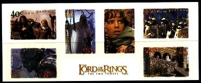 2002 New Zealand - Lord of the Rings . The Two Towers - SELF ADHESIVES