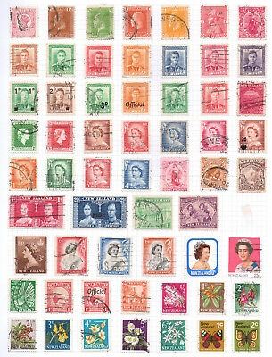 NEW ZEALAND Album page of Used Stamps (M429)