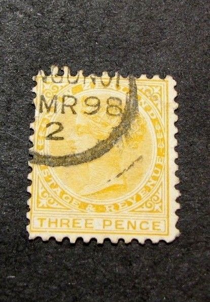 New Zealand  Stamp Scott#  63a  Victoria 1882  C426
