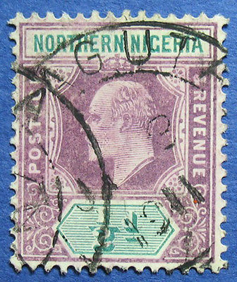 1906 NORTHERN NIGERIA 1/2d SCOTT# 19a S.G.# 20a USED CS05802