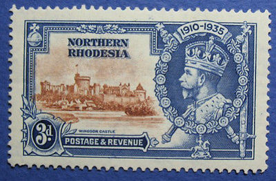 1935 NORTHERN RHODESIA 3d SCOTT# 20 S.G.# 20 UNUSED                      CS09179