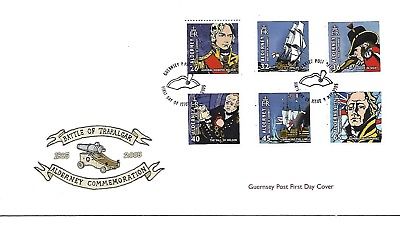 Guernsey ( Battle of Trafalgar ) 2005 First Day Cover