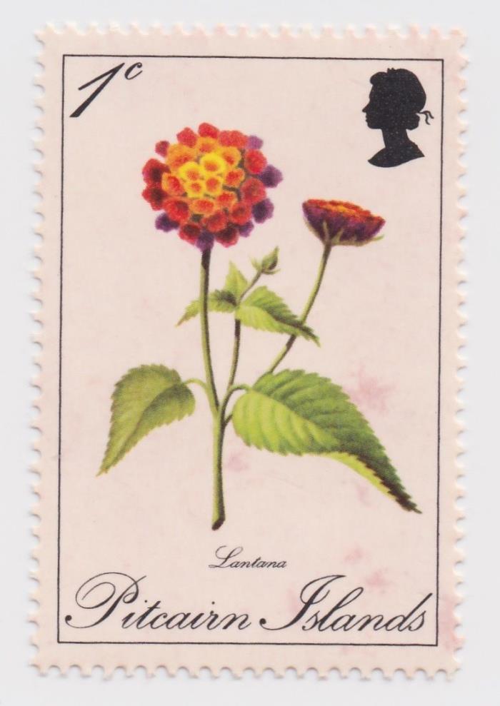 1970 Pitcairn Islands - Flowers - One Cent Stamp