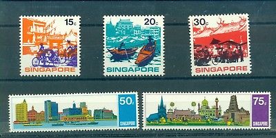 Singapore - Sc# 133-7. 1971 Tourism. MNH $15.75.