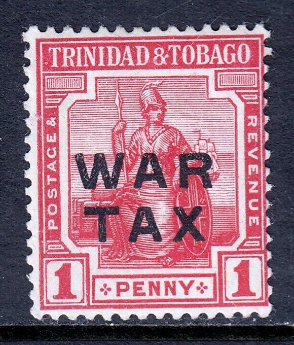 TRINIDAD & TOBAGO — SCOTT MR9 (SG 184)— 1917 1d WAR TAX OVPT. —MNH — SCV $35.00+
