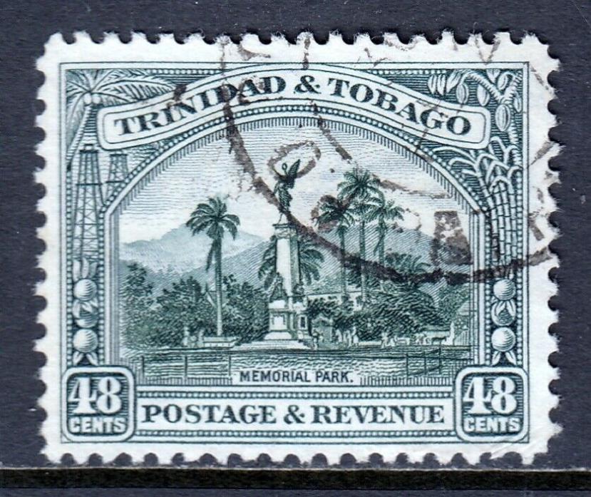 TRINIDAD & TOBAGO — SCOTT 41 (SG 237) — 1937 48c PICTORIAL — USED — SCV $19.00