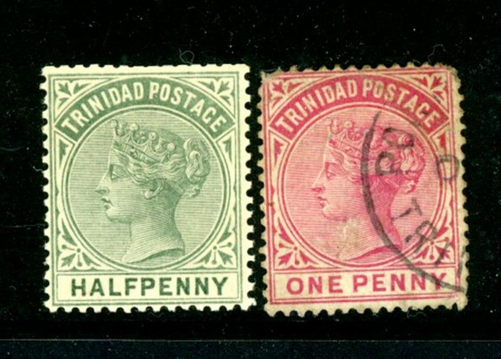 Trinidad Scott # 68 - MH, 69 - Used - CV=$12.60