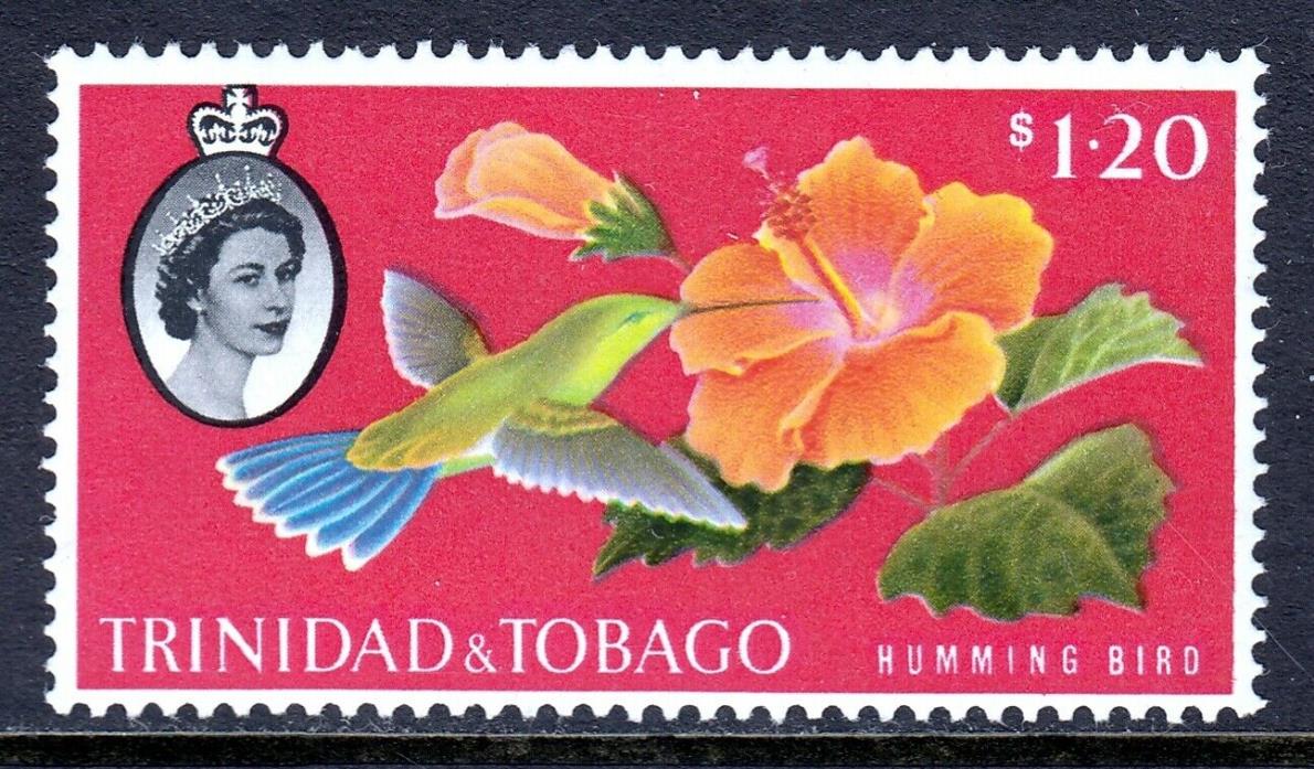 TRINIDAD — SCOTT 101 (SG 296) — 1960 $1.20 QEII HUMMINGBIRD — MLH — SCV $16.00