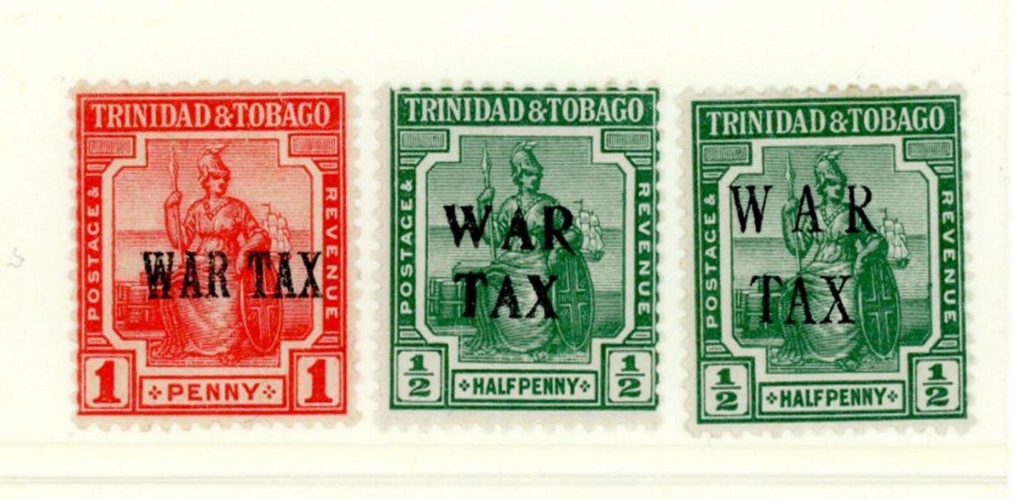 Trinidad & Tobago Scott # MR1, MR2, MR4 - MH - CV=$5.80