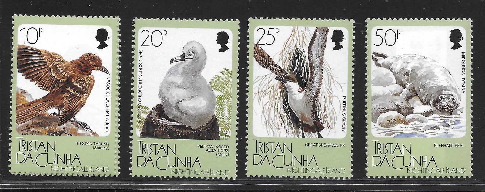 TRISTAN DA CUNHA    SC 455-459    MINT  NEVER HINGED