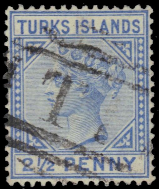 TURKS ISLANDS 52 (SG65) - Queen Victoria 