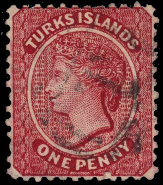 TURKS ISLANDS 54 (SG58) - Queen Victoria 
