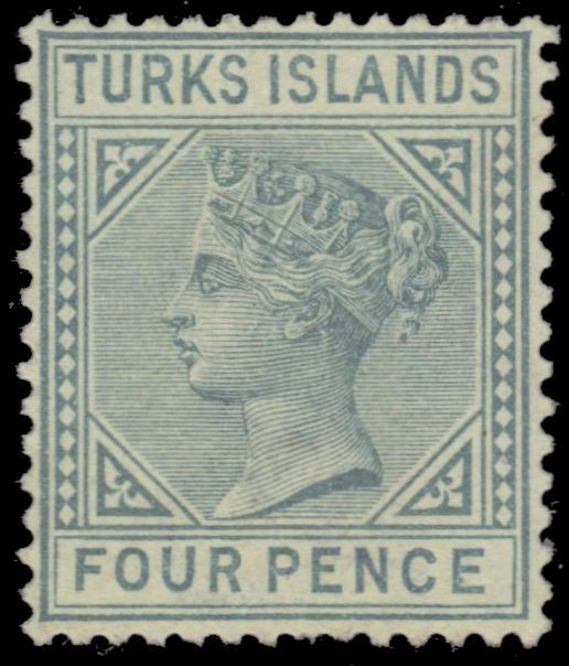 TURKS ISLANDS 50 (SG57) - Queen Victoria 