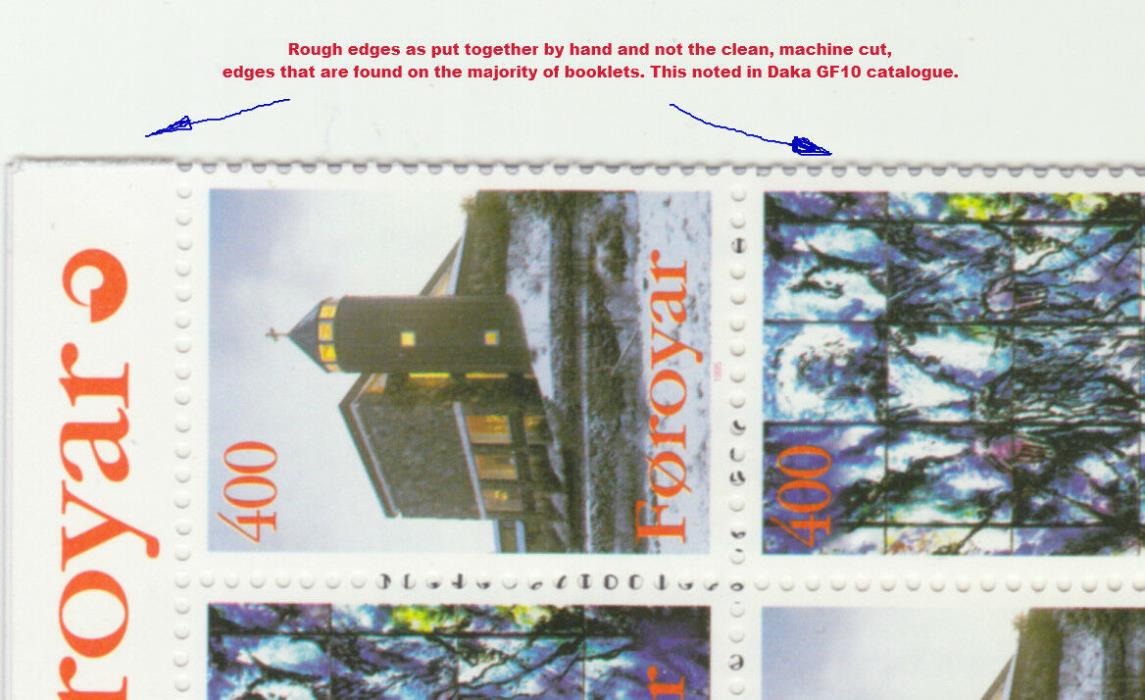 Faroe Islands VARIETY 1995 Christmas Church Booklet SB11, Hand assembled UNM