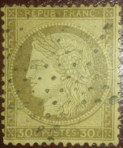 Travelstamps: 1872-75 France Stamps Scott # 62, used, partial gum see scans