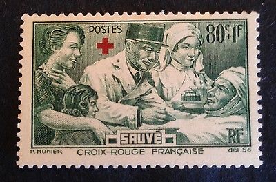 1940 France Semi-Postal MLH Scott #B101 Red Cross Surtax
