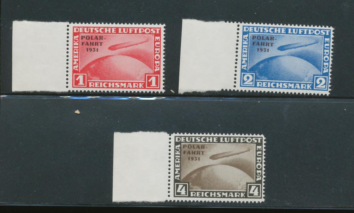 A9 - GERMANY - SCOTT #C40-C42 PRIVATE REPRINTS, Mint, NH.