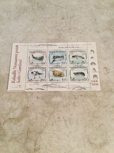 Greenland #238a Minisheet of 6 Used