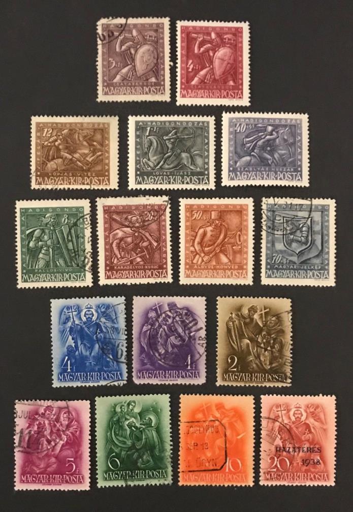 Hungary postage stamps lot of 16 old         Oc
