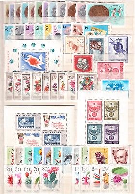 HUNGARY 1965 COMPLETE YEAR, 98 STAMPS & 7 SOUVENIR SHEETS MINT !!