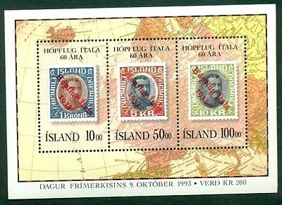 ICELAND #772 Souvenir sheet, og, NH, VF, Scott $8.00