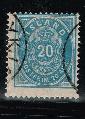 Iceland SC# 17 Used - Perf 14 x 13.5 - Lot 72515(2)