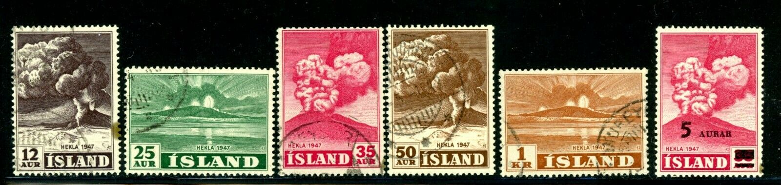 Iceland Scott # 246 - 249, 251, 283, 307, 325, 338, 361, 363 - 366, B15 - U/MH