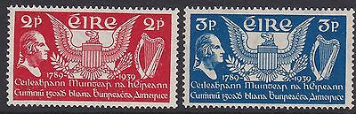 IRELAND, Scott #103-104, Mint, 1939 U.S. Constitution