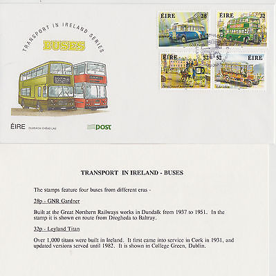 IRELAND, Sc. #905-908 on Illustrated Unaddressed FDC, Issued 10/12/93