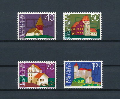 Liechtenstein 572-5 MNH, Historic Buildings, 1975