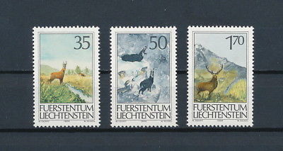 Liechtenstein 849-51 MNH, Wildlife, 1986