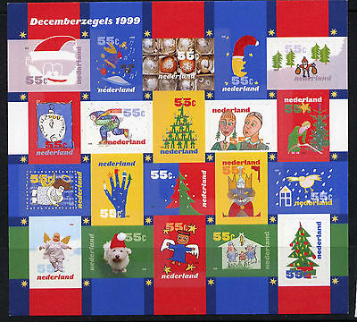 Netherlands 1041 MNH December Stamps, Christmas, Art, Cat, Dog